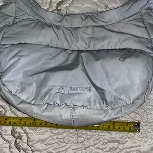 Athleta Metallic Gray Crossbody Bag